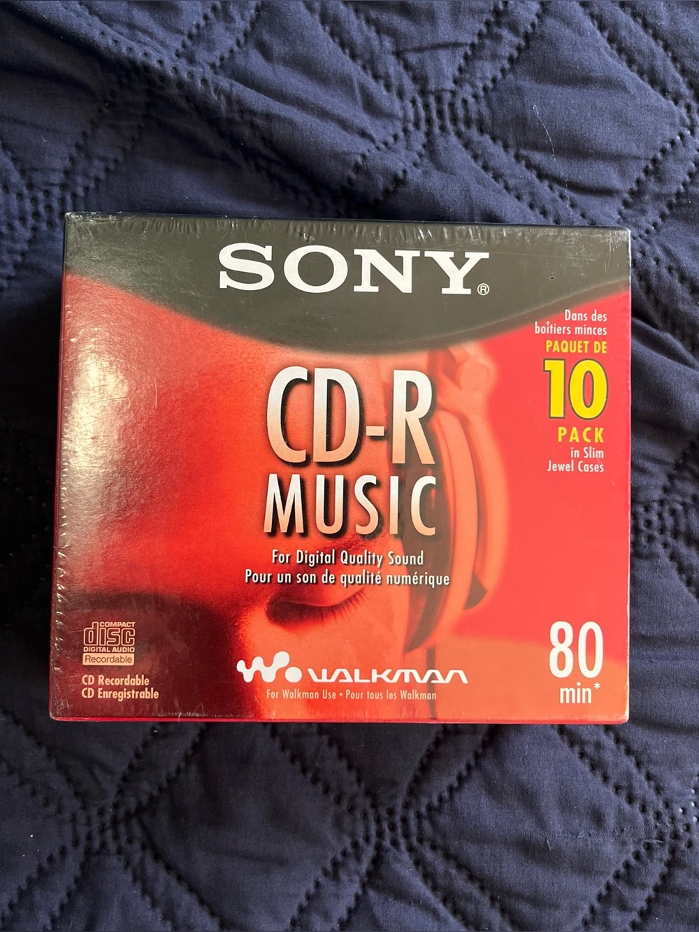 Sony CD-R Music 80 min. Compact Disc Recordable Slim Cases 10-Pack 10CRM80L2
